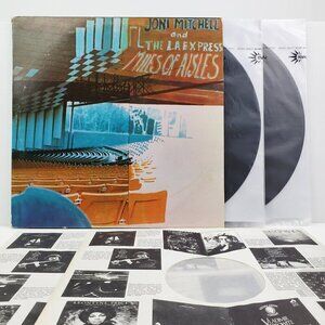 Joni Mitchell Miles Aisles Vinyl Double Record LA Express AB202 1974 Folk Rock